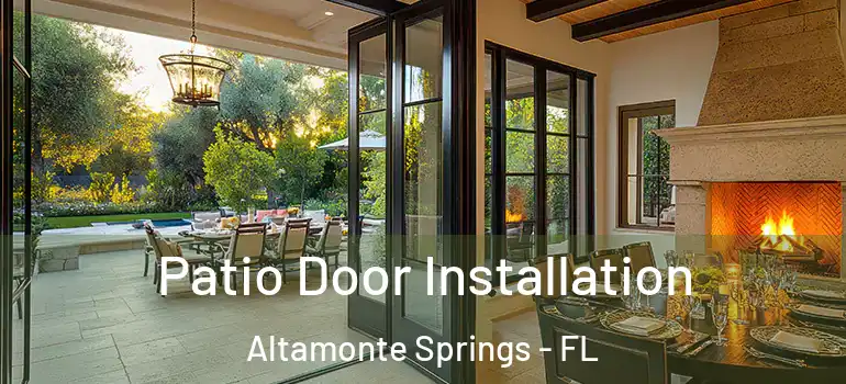 Patio Door Installation Altamonte Springs - FL