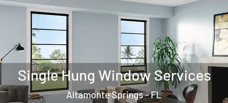 Single Hung Window Services Altamonte Springs - FL