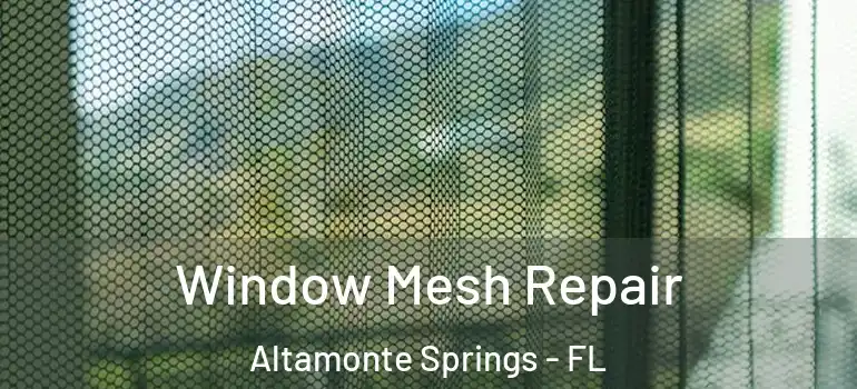 Window Mesh Repair Altamonte Springs - FL